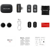 Hollyland LARK A1 Duo (Space Gray, with USB-C RX + Charging Case) Wireless Microphone